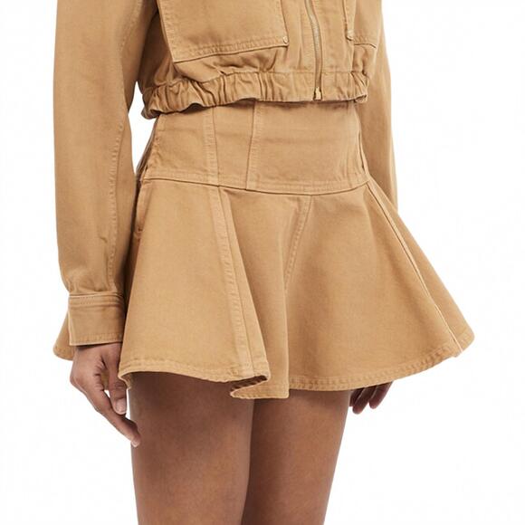 NEW ULLA JOHNSON women's the vera skirt in tangier wash - Picture 4 of 5